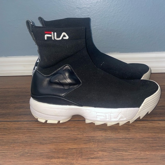 Rare fila slip on sneakers chunky sneakers ankle sock sneakers - Picture 10 of 10